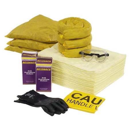 Spill Kit Refill, 21 gal Volume Absorbed per Kit, 20 gal Capacity, Box MPN:RSPKHZ-BATT