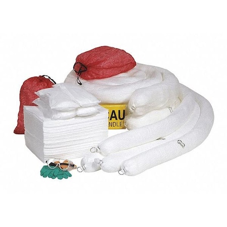 Spill Kit Refill, 124 gal Volume Absorbed per Kit, Box, Yellow, 131 MPN:RSPKO-CART