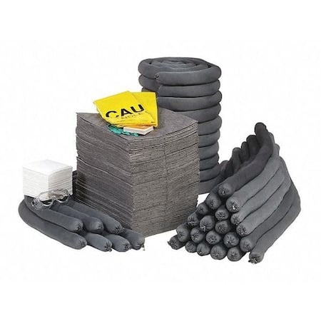 Spill Kit Refill, 103 gal Volume Absorbed per Kit, 95 gal Capacity, Box, Clear, 131 MPN:RSPKU-CART