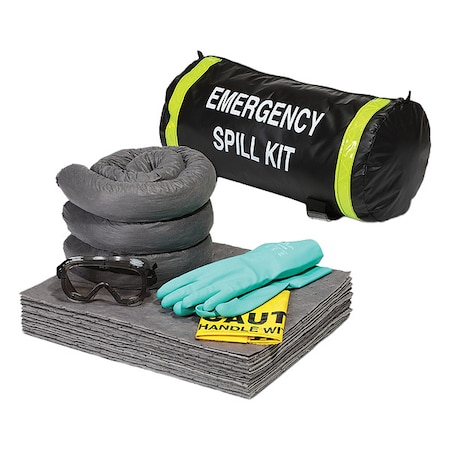 Spill Kit, 8 gal Volume Absorbed per Kit, Not Applicable Capacity, Duffel Bag MPN:SPKU-LIFT