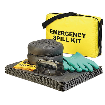 Spill Kit/Station, Bag, Universal, 4.7 gal. MPN:SPKU-YBAG