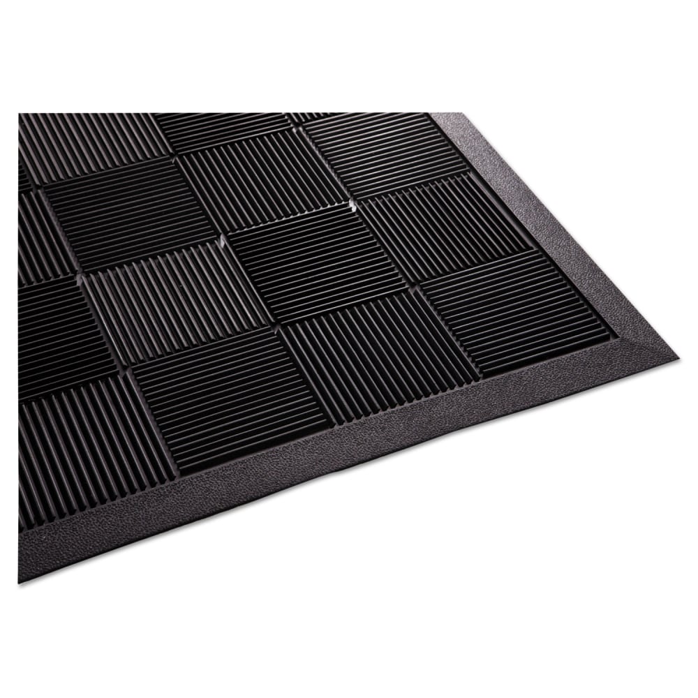 Guardian Parquet Wiper Scraper Mat, 24 x 36, Black MPN:PARQUET2X3