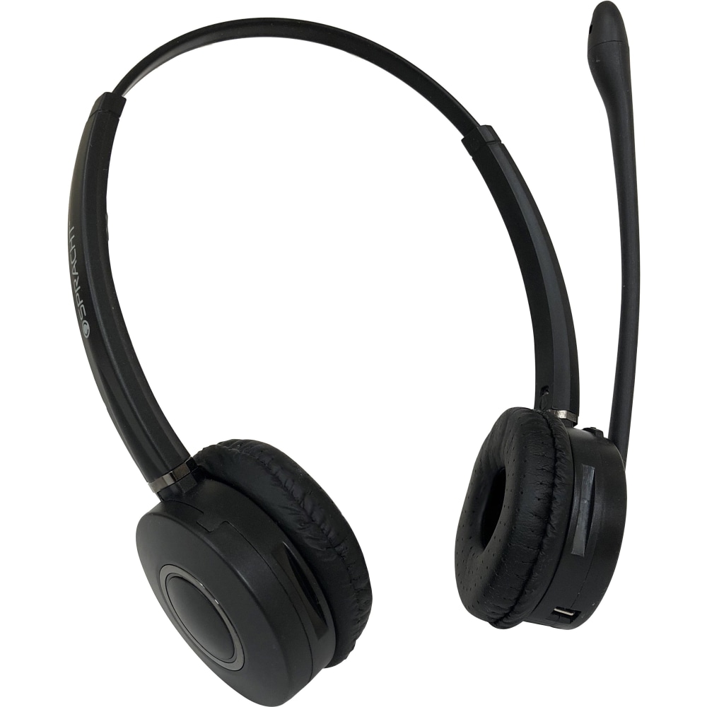 SprachtZUM Maestro Wireless Bluetooth Binaural Over-the-Head Headset, Black MPN:HS-2051