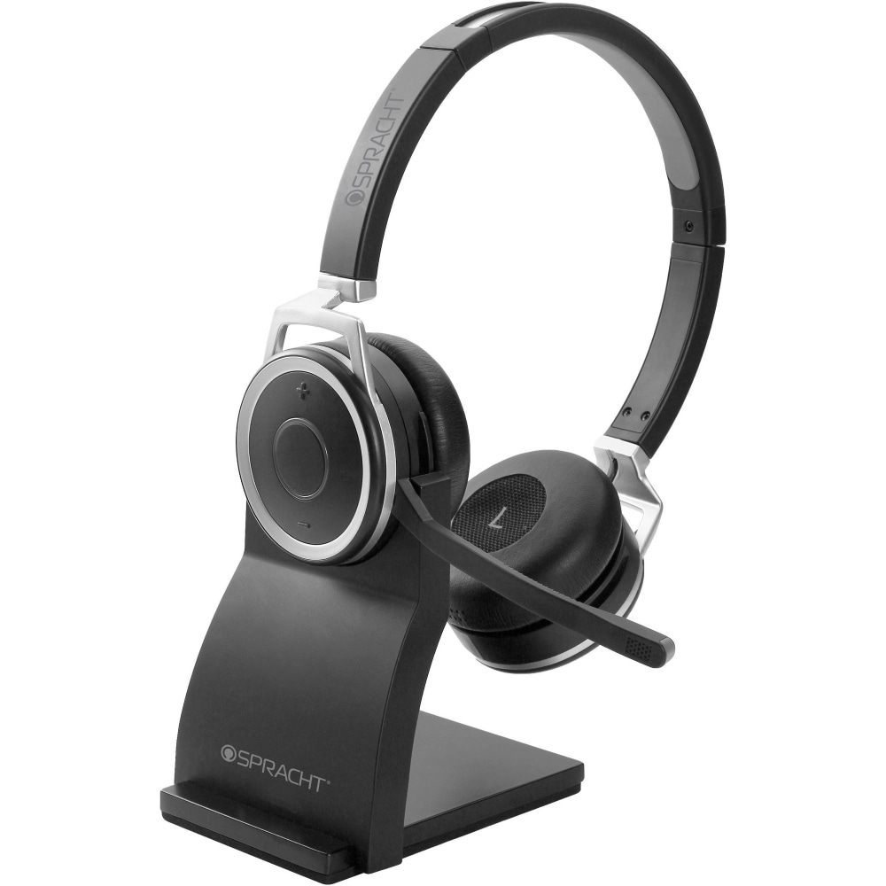 SprachtZUMBT Prestige Wireless Bluetooth Over-the-Head Binaural Headset, Black MPN:ZUMBTP-400