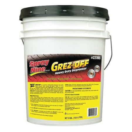 Degreaser, 5 Gal Pail, Liquid, Clear Orange MPN:22705