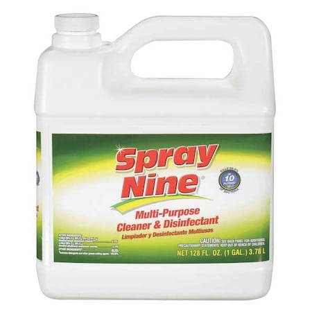 Cleaner and Disinfectant, 1 gal. Jug, citrus, Clear, 4 PK MPN:26801