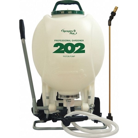 4 gal External Piston Pump Backpack Sprayer, 51 in L Hose MPN:202