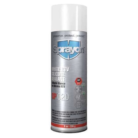 Multipurpose Sealant, 8 oz, White, Temp Range 450 Degrees F MPN:S00020000