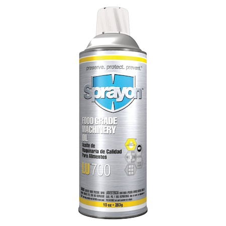 Food Grade Machinery Oil, H1 Food Grade, 10 oz Aerosol Can MPN:SC0700000
