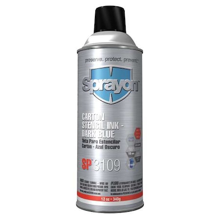 12-OZ. Blue Stencil Ink MPN:S03109000
