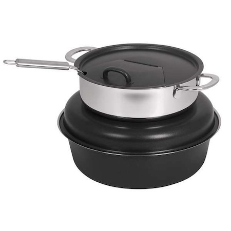 Soup Station, 12 in Dia, Black/Silver MPN:2385-8/6
