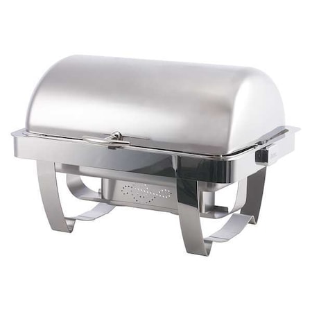 Roll-Top Chafer, 15 1/4 in H, Silver MPN:2509-6A
