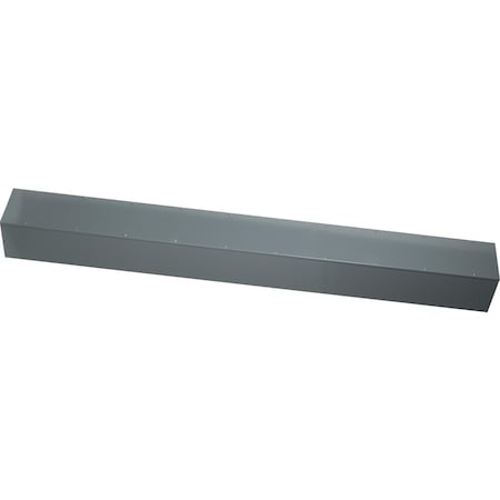 Wireway, Square-Duct, 12 inch by 12 inch, 10 feet long, hinged cover, N1 paint, NEMA 1 MPN:LDB1210