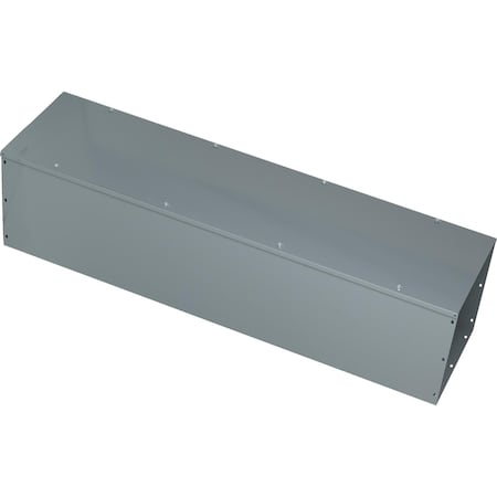 Wireway, Square-Duct, 12 inch by 12 inch, 4 feet long, hinged cover, N1 paint, NEMA 1 MPN:LDB124