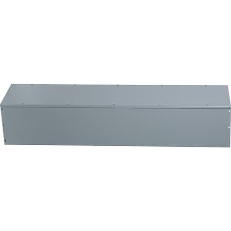 Wireway, Square-Duct, 12 inch by 12 inch, 5 feet long, hinged cover, N1 paint, NEMA 1 MPN:LDB125