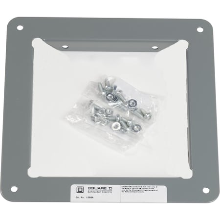 Wireway, Square-Duct, 6 inch by 6 inch, panel adapter, N1 paint, NEMA 1 MPN:LDB6A