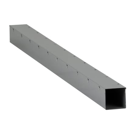 Wireway, Square-Duct, 8 inch by 8 inch, 10 feet long, hinged cover, N1 paint, NEMA 1 MPN:LDB810