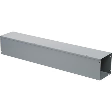 Wireway, Square-Duct, 8 inch by 8 inch, 4 feet long, hinged cover, N1 paint, NEMA 1 MPN:LDB84