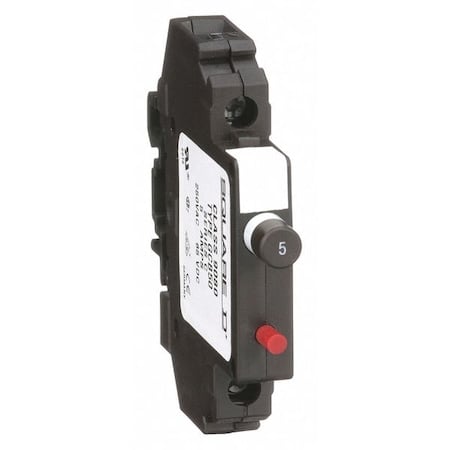Thermal Magnetic Circuit Protector, NEMA TERMINAL BLOCKS Series, 5A, 1 Pole, 250V AC MPN:9080GCB50