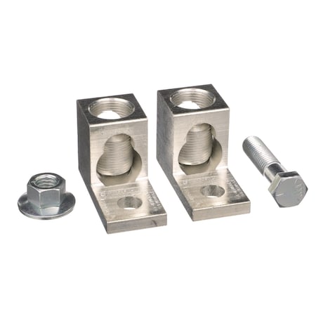 Circuit breaker accessory, PowerPacT R, lug kit, mechanical, 2500A, 1/0 AWG to 750kcmil, unit mount, Al, qty 2 MPN:AL2500RK