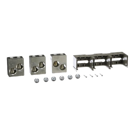 Circuit breaker accessory, PowerPacT M/P, lug kit, mechanical, 800A, 3/0 AWG to 750kcmil, unit mount and I-Line, Al, qty 3 MPN:AL800P7K