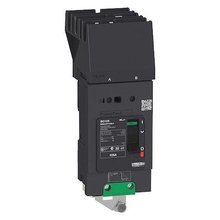 Molded Case Circuit Breaker, POWERPACT B Series, 100A, 2 Pole, 277/480V AC, 65kA at 240V AC MPN:BGA24100Y1