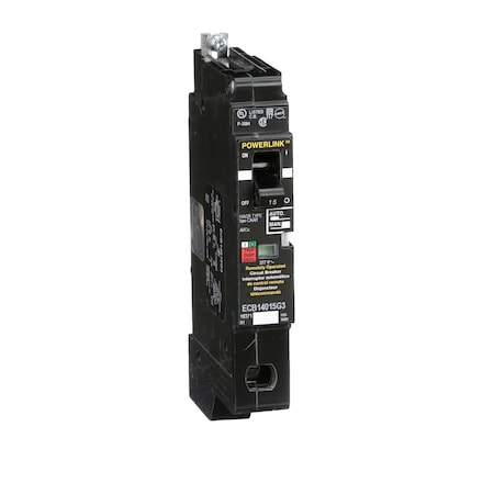 Molded Case Circuit Breaker, POWERLINK Series, 15A, 1 Pole, 277/480V AC, 65kA at 120V AC MPN:ECB14015G3