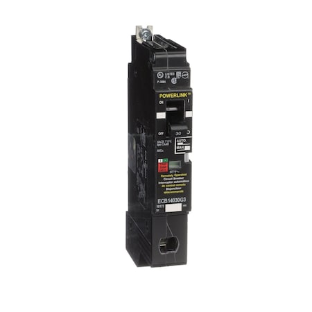 Molded Case Circuit Breaker, POWERLINK Series, 30A, 1 Pole, 277/480V AC, 65kA at 120V AC MPN:ECB14030G3