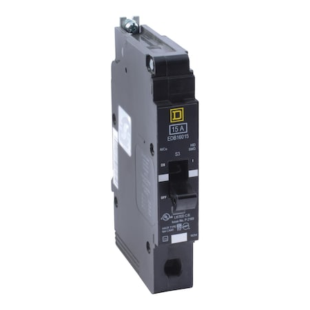 Miniature Circuit Breaker, E FRAME Series, 15A, 1 Pole, 600V AC, 25kA at 120V AC MPN:EDB16015