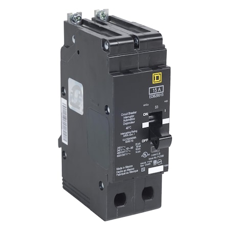 Miniature Circuit Breaker, E FRAME Series, 30A, 2 Pole, 600V AC, 25kA at 120V AC MPN:EDB26030
