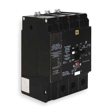 Miniature Circuit Breaker, E FRAME Series, 80A, 3 Pole, 277/480V AC, 25kA at 120V AC MPN:EDB34080SA
