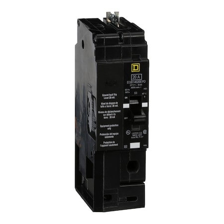Miniature Circuit Breaker, E FRAME Series, 20A, 1 Pole, 277V AC, 65kA at 120V AC MPN:EGB14020EPD