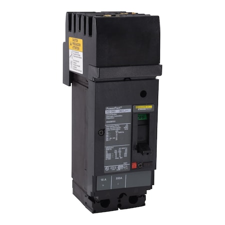 Molded Case Circuit Breaker, POWERPACT H Series, 150A, 2 Pole, 600V AC, 25kA at 240V AC MPN:HDA261501