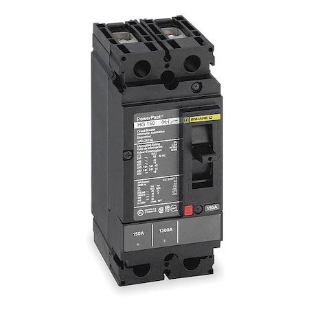 Molded Case Circuit Breaker, POWERPACT H Series, 20A, 2 Pole, 600V AC, 65kA at 240V AC MPN:HGL26020