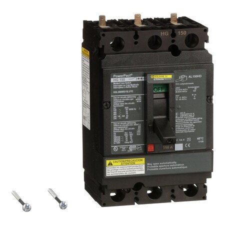 Switch, 600V AC, 150A, 3 Poles MPN:HGL36000S15LUYE