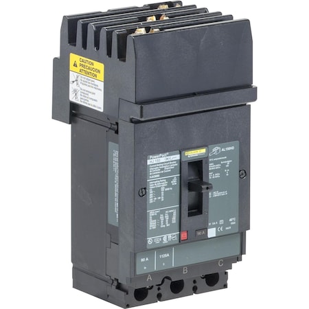 Molded Case Circuit Breaker, POWERPACT H Series, 20A, 3 Pole, 600V AC, 100kA at 240V AC MPN:HJA360206
