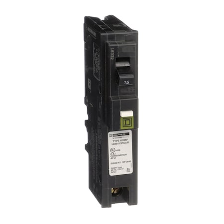 Miniature Circuit Breaker, HOMELINE Series, 15A, 1 Pole, 120V AC, 10kA at 120V AC MPN:HOM115PCAFI