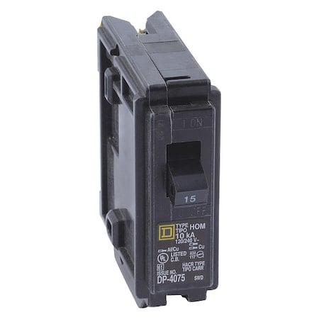 Miniature Circuit Breaker, HOMELINE Series, 20A, 1 Pole, 120V AC, 10kA at 120V AC MPN:HOM120HM
