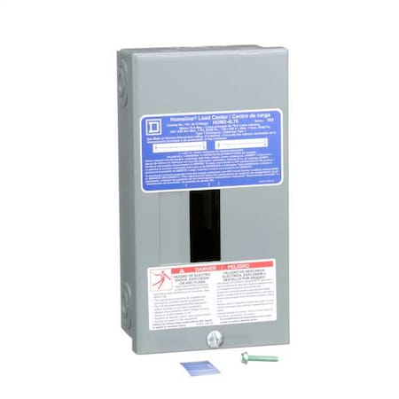 Load Center, 2 Spaces, 70A Amps, 120/240V AC MPN:HOM24L70S
