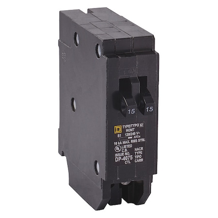 Miniature Circuit Breaker, HOMELINE Series, 30A, 1 Pole, 120V AC, 10kA at 120/240V AC MPN:HOMT3015