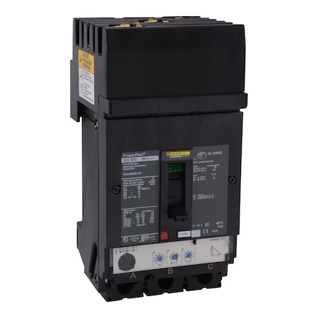 Molded Case Circuit Breaker, POWERPACT H Series, 60A, 3 Pole, 600V AC, 200kA at 240V AC MPN:HRA36060U31X