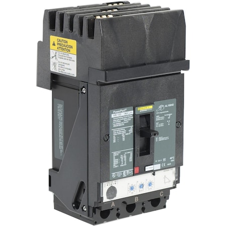 Molded Case Circuit Breaker, POWERPACT H Series, 150A, 3 Pole, 600V AC, 200kA at 240V AC MPN:HRA36150U31X