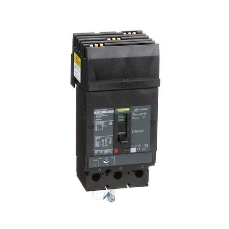 Molded Case Circuit Breaker, POWERPACT J Series, 225A, 3 Pole, 600V AC, 25kA at 240V AC MPN:JDA36225
