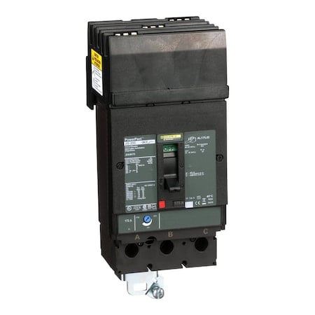 Molded Case Circuit Breaker, POWERPACT J Series, 175A, 3 Pole, 600V AC, 65kA at 240V AC MPN:JGA36175