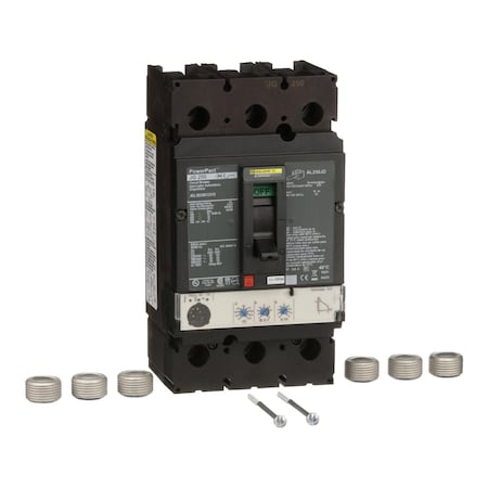 Molded Case Circuit Breaker, POWERPACT J Series, 250A, 3 Pole, 600V AC, 65kA at 240V AC MPN:JGM36250U31X