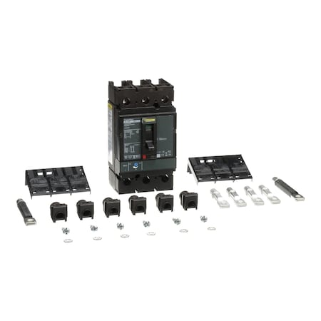 Molded Case Circuit Breaker, POWERPACT J Series, 225A, 3 Pole, 600V AC, 65kA at 240V AC MPN:JGS36225