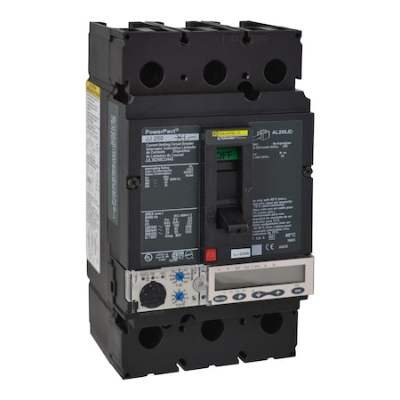 Molded Case Circuit Breaker, POWERPACT J Series, 250A, 3 Pole, 600V AC, 100kA at 240V AC MPN:JJL36250CU44X