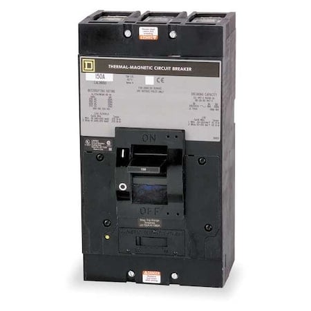 Molded Case Circuit Breaker, LEGACY MCCB Series, 350A, 3 Pole, 600V AC, 42kA at 240V AC MPN:LAL36350