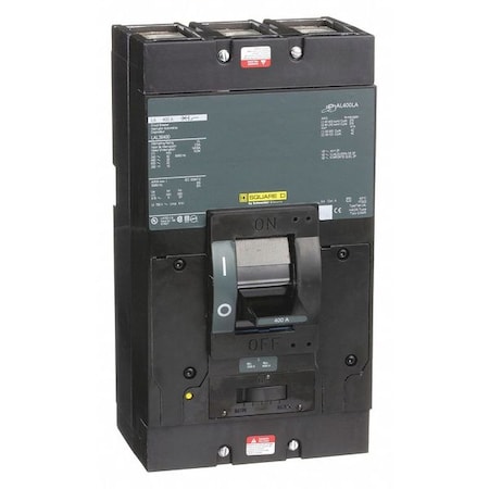 Molded Case Circuit Breaker, LEGACY MCCB Series, 400A, 3 Pole, 600V AC, 42kA at 240V AC MPN:LAL36400