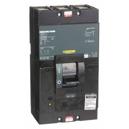 Molded Case Circuit Breaker, LEGACY MCCB Series, 400A, 3 Pole, 600V AC, 42kA at 240VAC MPN:LAL36400MB